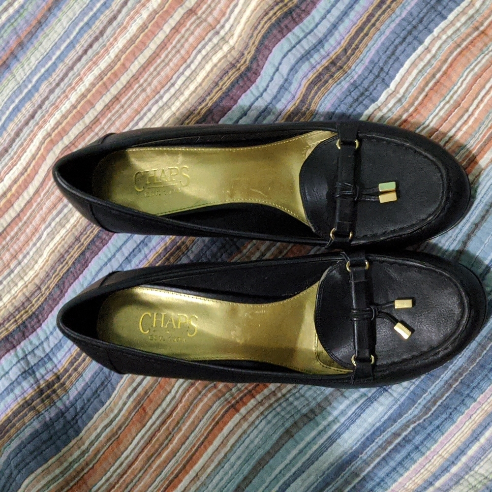 Chaps size 10 wedge heels